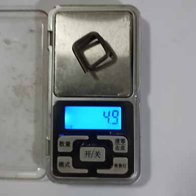size and weight of the 13 buckle: