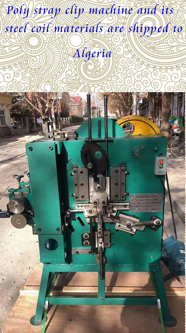 Poli plastik çemberleme klips makineleri Cezayir'e sevk ediliyor