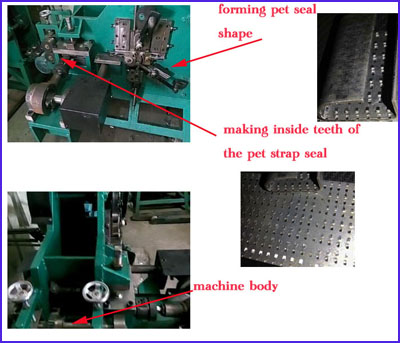 Machine à joint dentelé de cerclage en PET pour joint dentelé de 5/8 '