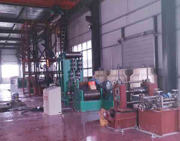 Steel strapping tempering production line